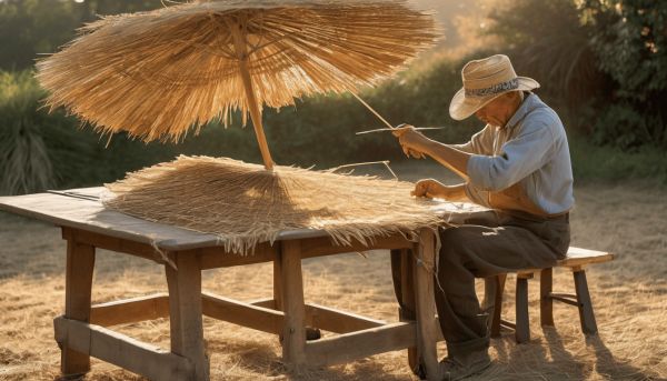 Comment fabriquer un parasol en paille facilement ?