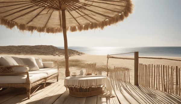 Créer une ambiance estivale avec un parasol en paille artisanale