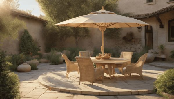 Transformez votre extérieur avec un parasol en paille tressée