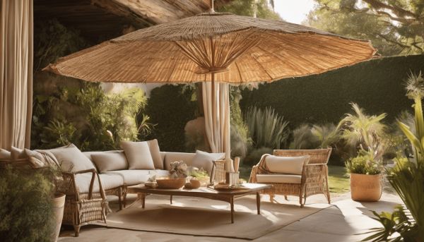 Trouvez le parasol idéal en matériaux naturels pour votre jardin